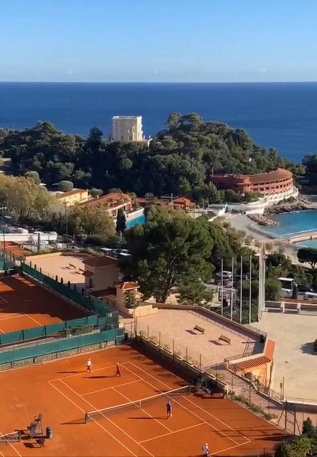 Fabulous !!Apartment A Front Of Legendary Monte Carlo Beach And Tennis Club ! ロクブリュヌ＝カップ＝マルタン エクステリア 写真